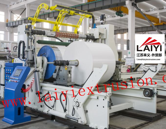 High Output Lamination Machine Parts / Friction Rewinder With Pull - Out Device 0