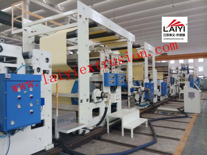 PP Film Extruder Commercial Laminating Equipment Hydraulic Lamination Structure Design 0