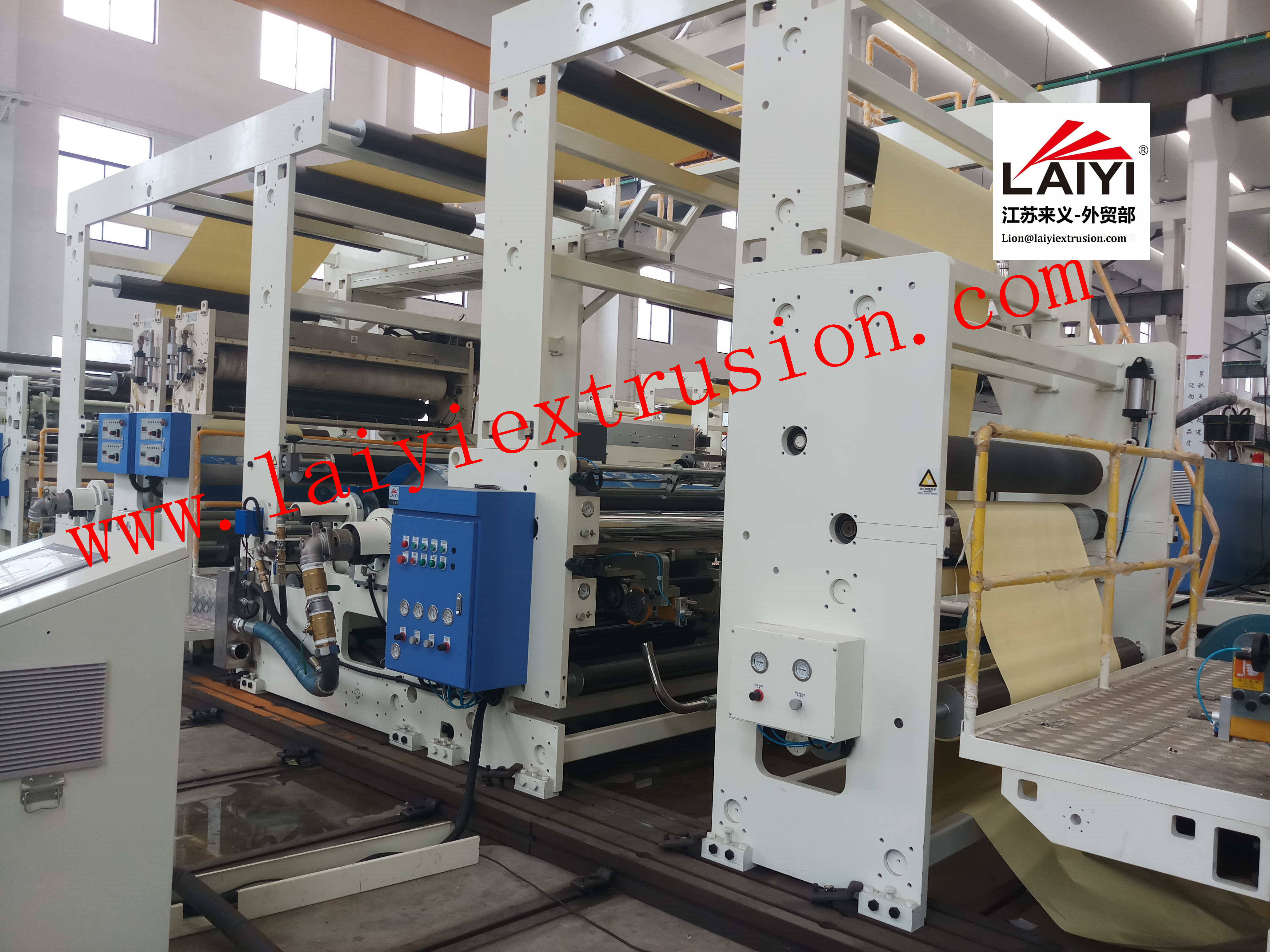 Jumbo Roll Adhesive Coating Machine , Environmental Friendly Large