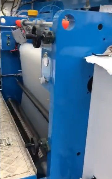 Automatic Film Roll Plastic Lamination Machine with Double Station Unwinder and Rewinder in blue and white 0
