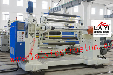 Plastic Film Lamination Machine Parts / Double Station Rewinder For Packaging