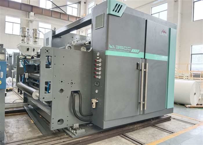 Capacity 200 - 400 Kg/Hr Extrusion Coating Lamination Machine Max. Coating Speed 200 M/Min