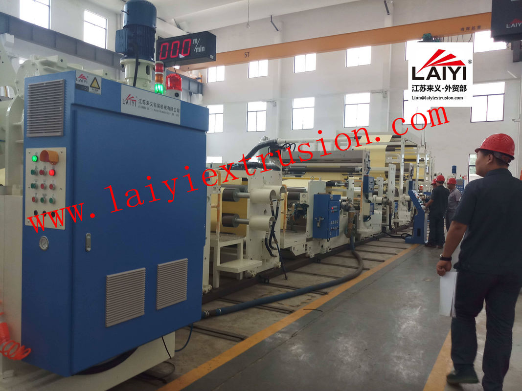 3-6 Inch Paper Core Large Laminating Machine , High Load Extrusion Coating Lamination Machine