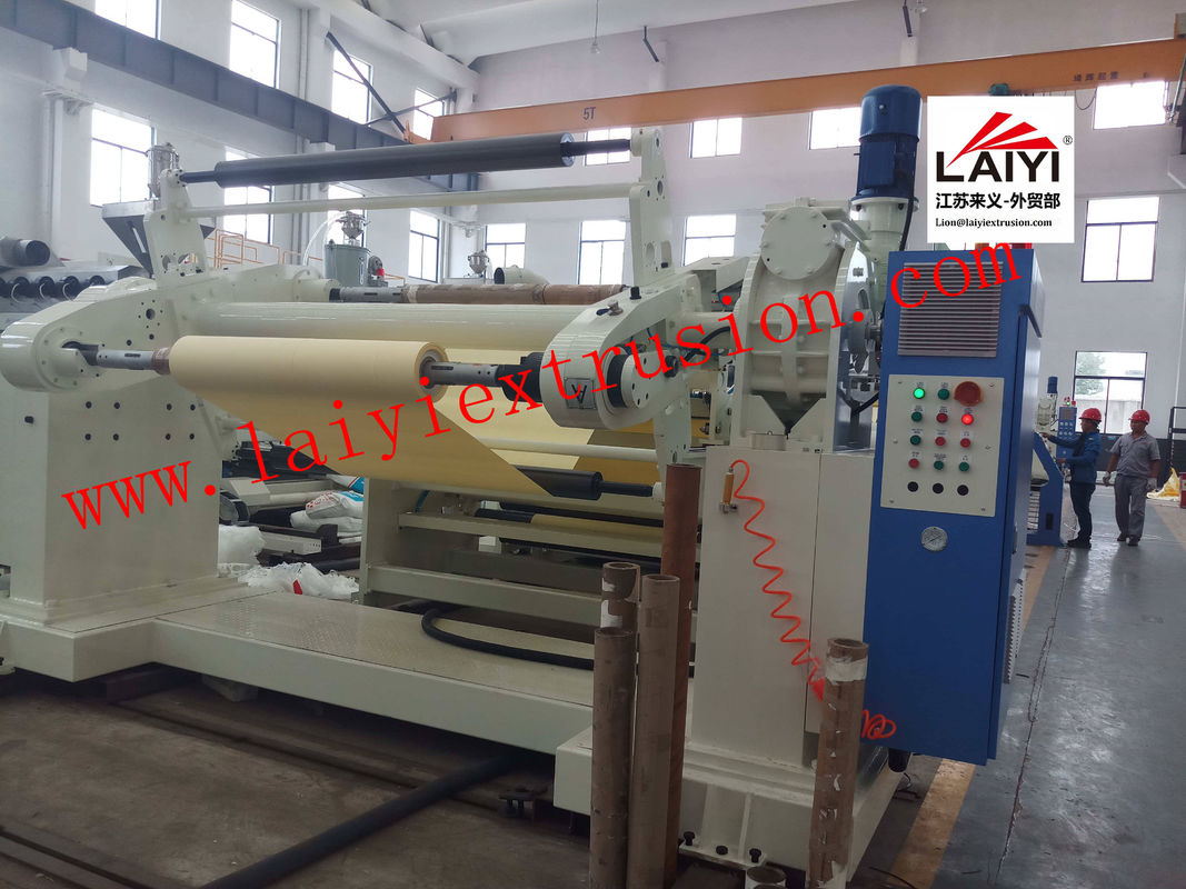 PP Woven Fabric Plastic Lamination Machine With Auto Splicer Device