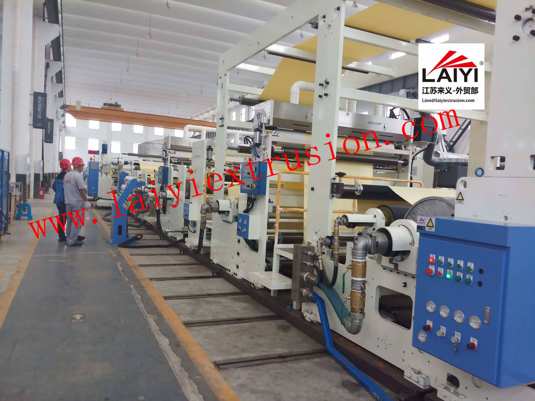 Double / Signel Die Screw Extrusion Coating Machine With Rapid Cooling System