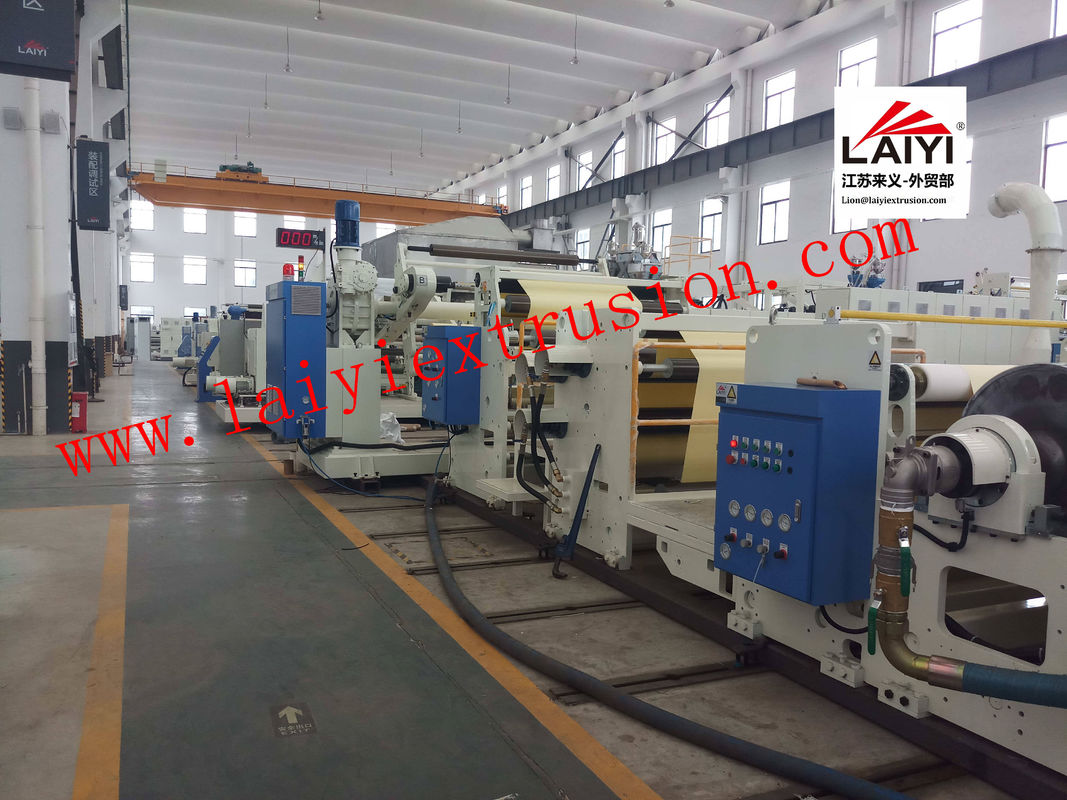 Professional Paper Coating Machine 380V Voltage With Paper Feeding
