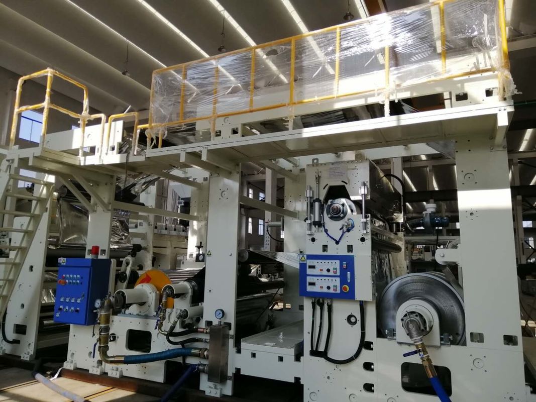 300kg/H  EVA Dry Film Laminating Machine Auto Splicing Shaftless unwinder