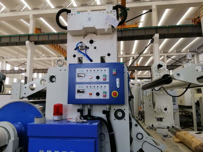 Automatic High Performance Extruder Plastic Lamination Machine With Special Screw Design in white and blue 1